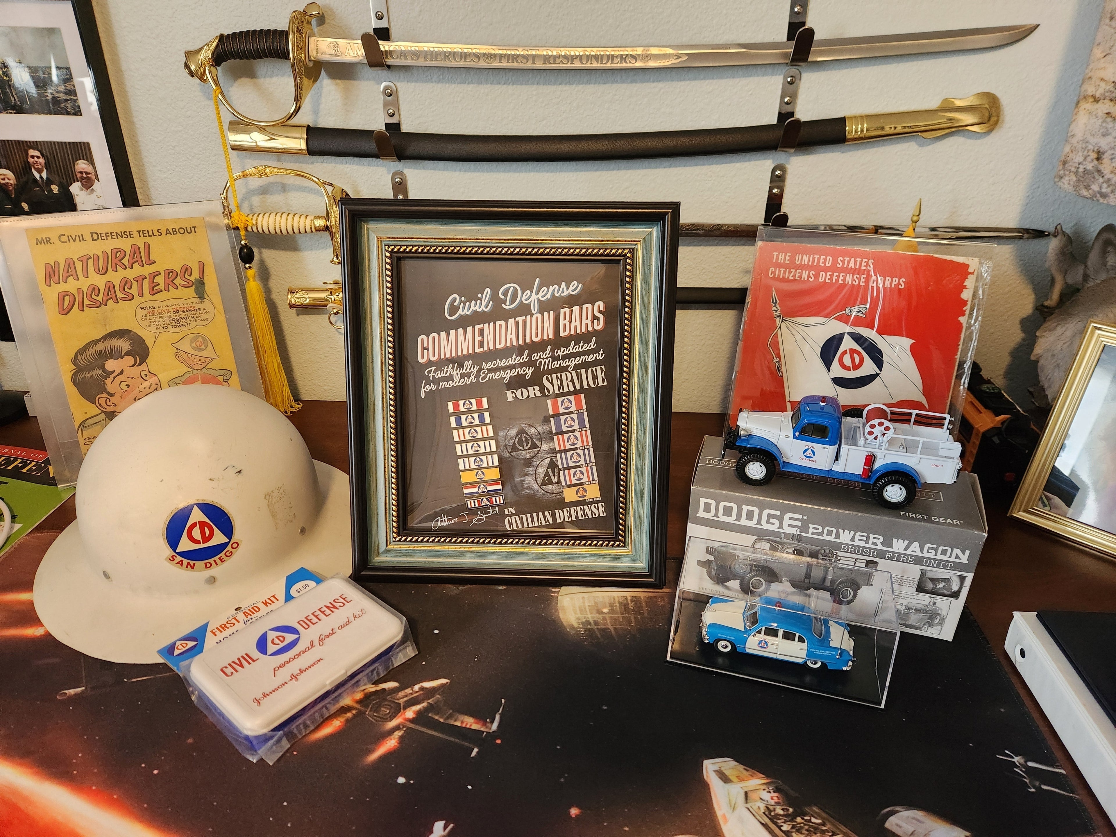 Emergency Management Commendation Bars, Awards, Shadowboxes and custom gifts from our custom shop!