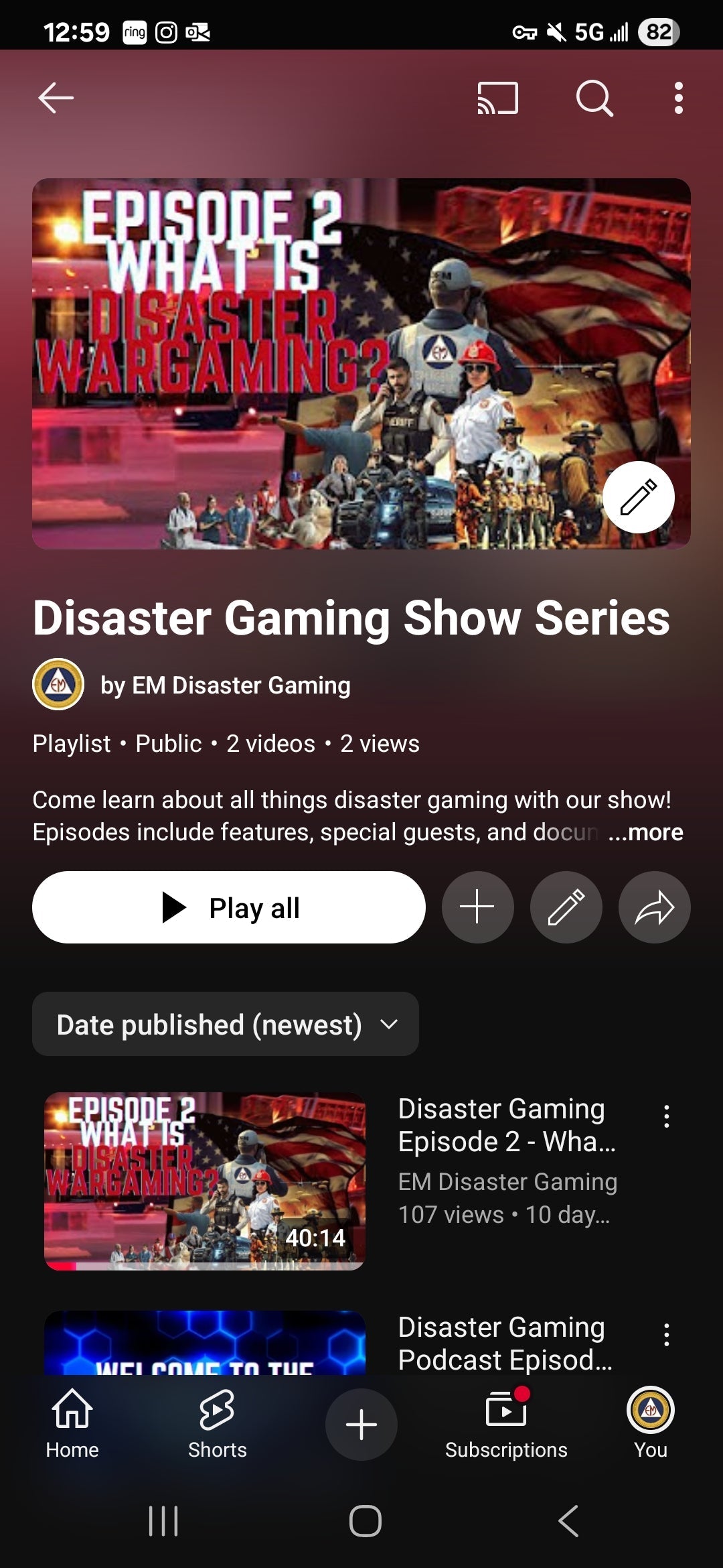 Disaster Gaming Show Episode 2 - What is Disaster Wargaming?