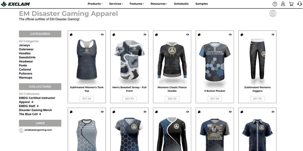 Exclaim - EM Disaster Gaming Apparel Outfitter