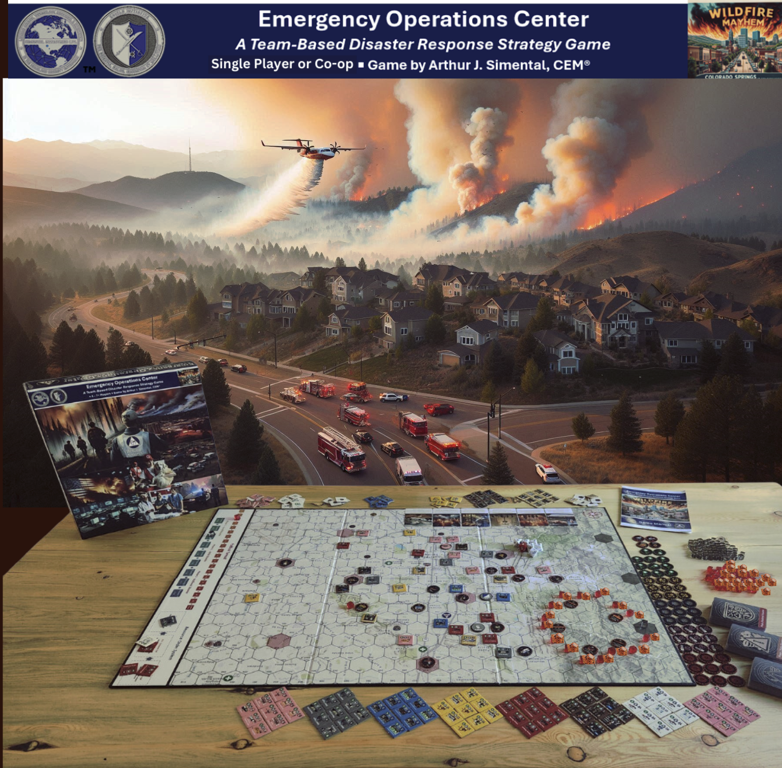 Emergency Operations Center Board Game - Wildfire Mayhem (Ultimate Edition)