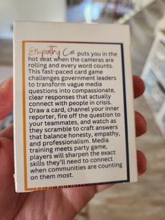 Empathy Cue: The Crisis Communication Card Game