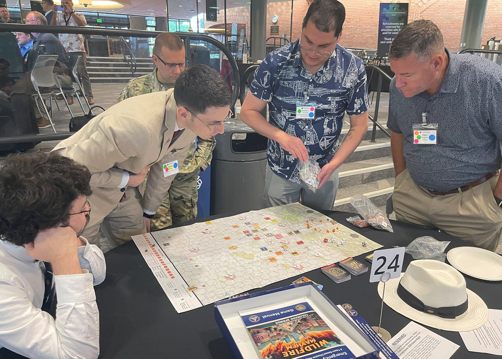 Game Exercise of Emergency Operations Center Wildfire Mayhem in Laurel Maryland at John Hopkins Applied Physics Laboratory at the Wargaming Connections Conference