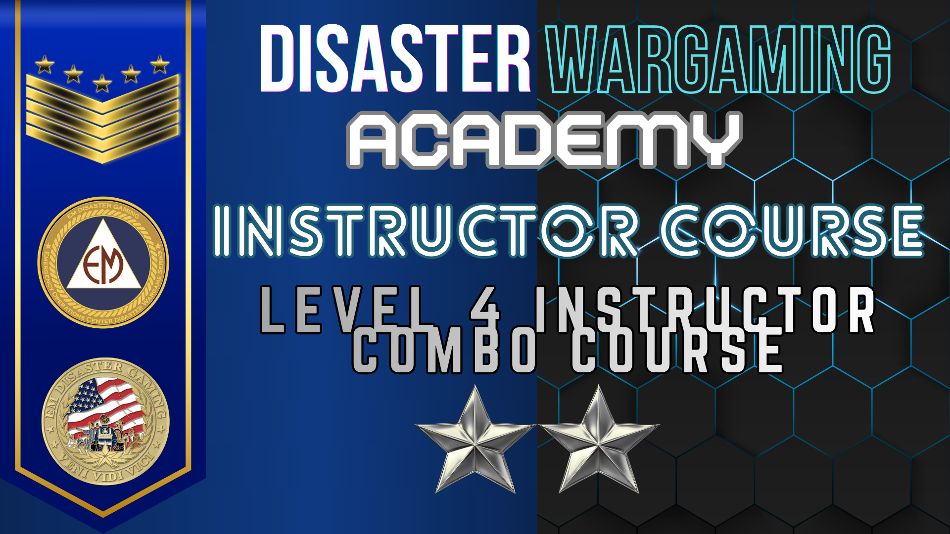 Certified Disaster Wargaming Instructor (CDWI) Course - L5 Facilitator/L4 Instructor Combo (In-person Seat)