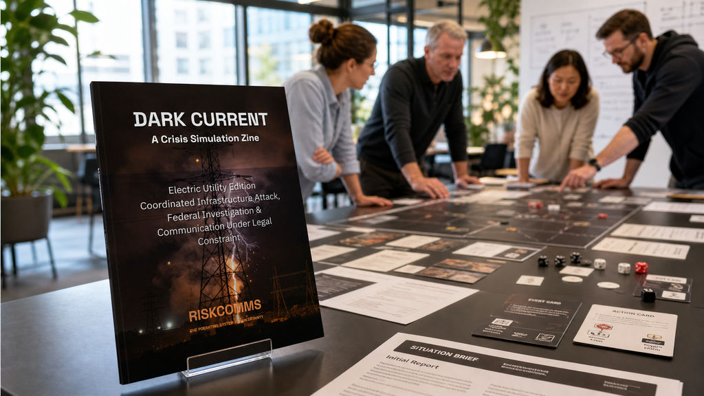 Dark Current - Édition simulation de crise : Services publics d'électricité / Extrémisme intérieur ZINE