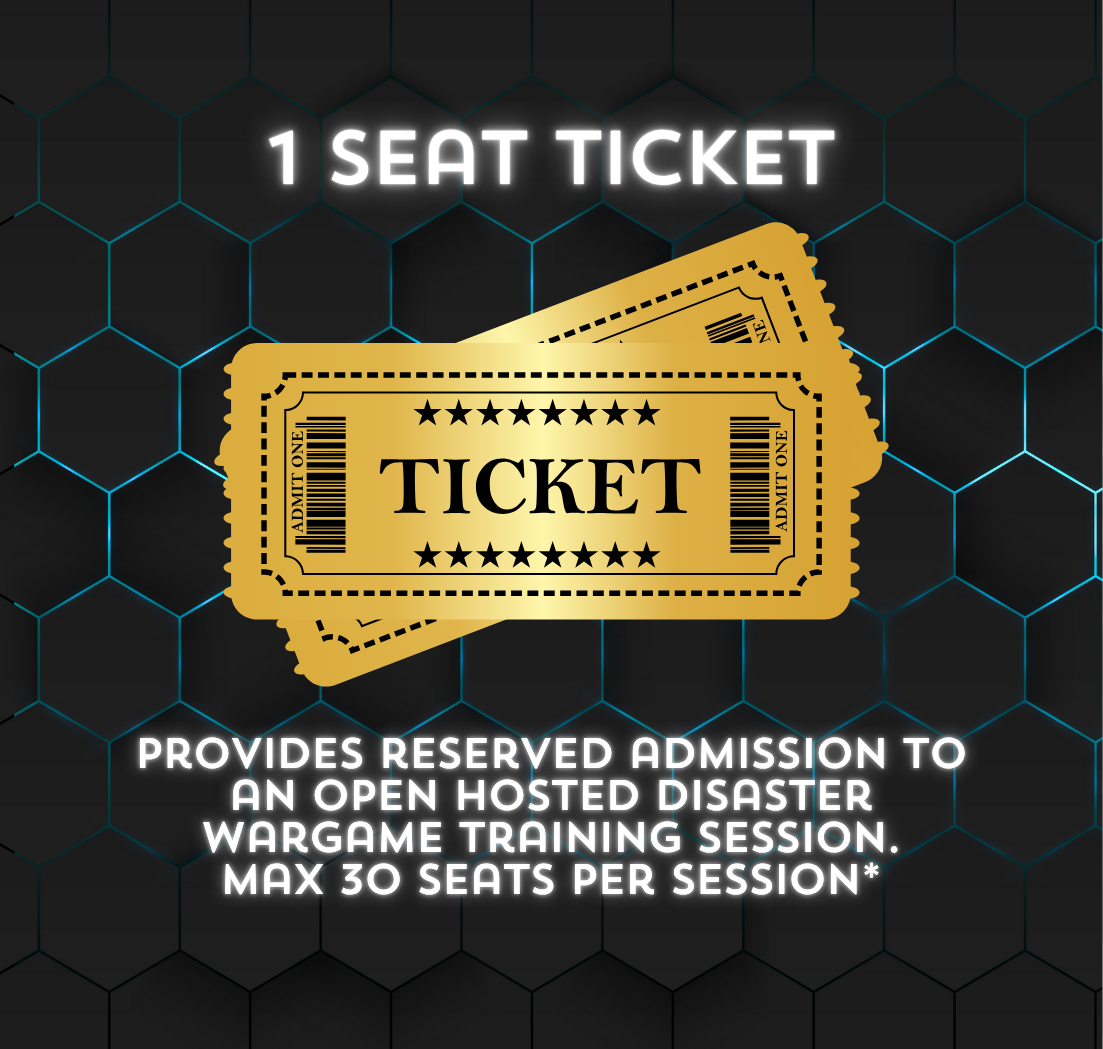 Disaster Wargame Training Session Seat (2026 Tour)
