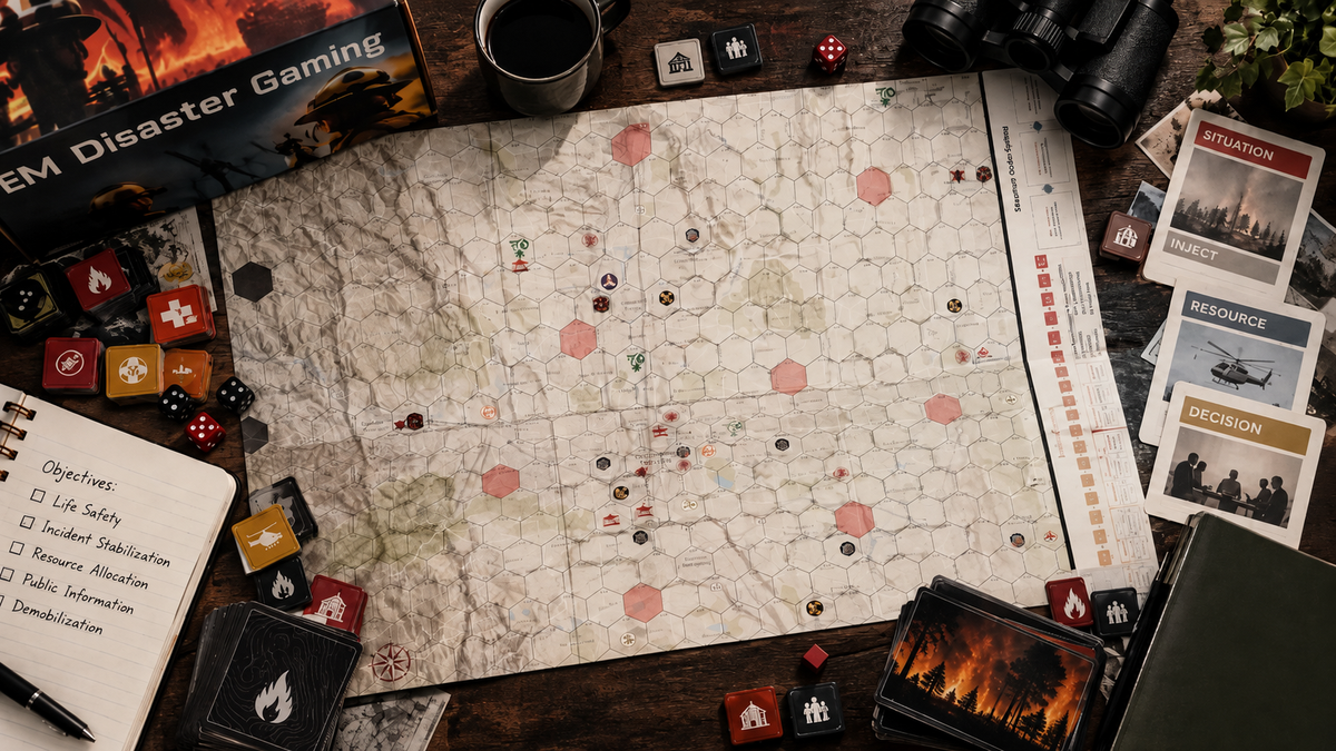EM Disaster Gaming tabletop game
