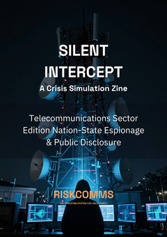 Intercepción Silenciosa: Edición del Sector de Telecomunicaciones, ZINE de Simulación de Crisis